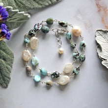 Load image into Gallery viewer, Ocean Larimar Pearl Choker