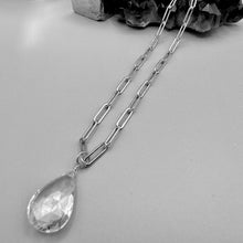 Load image into Gallery viewer, White Sapphire Drop Necklace