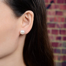 Load image into Gallery viewer, 10-11MM Pearl Post Stud Earrings
