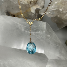 Load image into Gallery viewer, Aquamarine Drop Necklace
