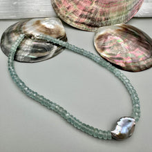 Load image into Gallery viewer, Aquamarine Pearl Necklace
