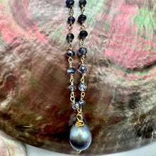 Load image into Gallery viewer, Blue Pearl Necklace
