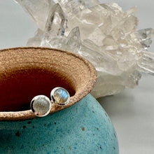 Load image into Gallery viewer, Labradorite Stud Earrings
