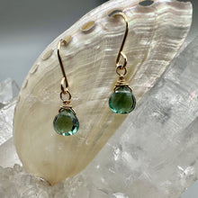Load image into Gallery viewer, Teal Drop Earrings

