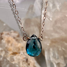 Load image into Gallery viewer, London Blue Drop Necklace
