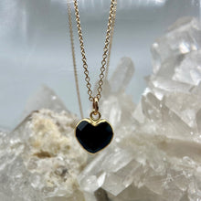 Load image into Gallery viewer, Onyx Heart Necklace
