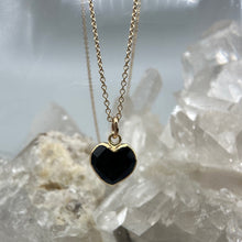 Load image into Gallery viewer, Black Heart Necklace
