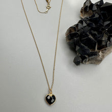 Load image into Gallery viewer, Onyx Heart Necklace
