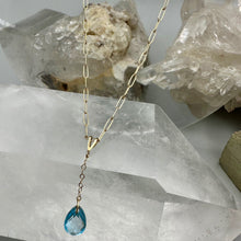 Load image into Gallery viewer, Aquamarine Drop Necklace
