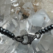 Load image into Gallery viewer, Hematite Diamond Closure Necklace
