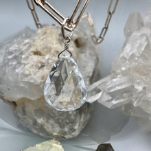 Load image into Gallery viewer, White Sapphire Drop Necklace
