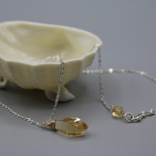Load image into Gallery viewer, Swirl Cut Citrine Necklace
