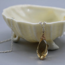 Load image into Gallery viewer, Swirl Cut Citrine Necklace
